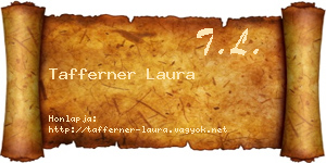 Tafferner Laura névjegykártya